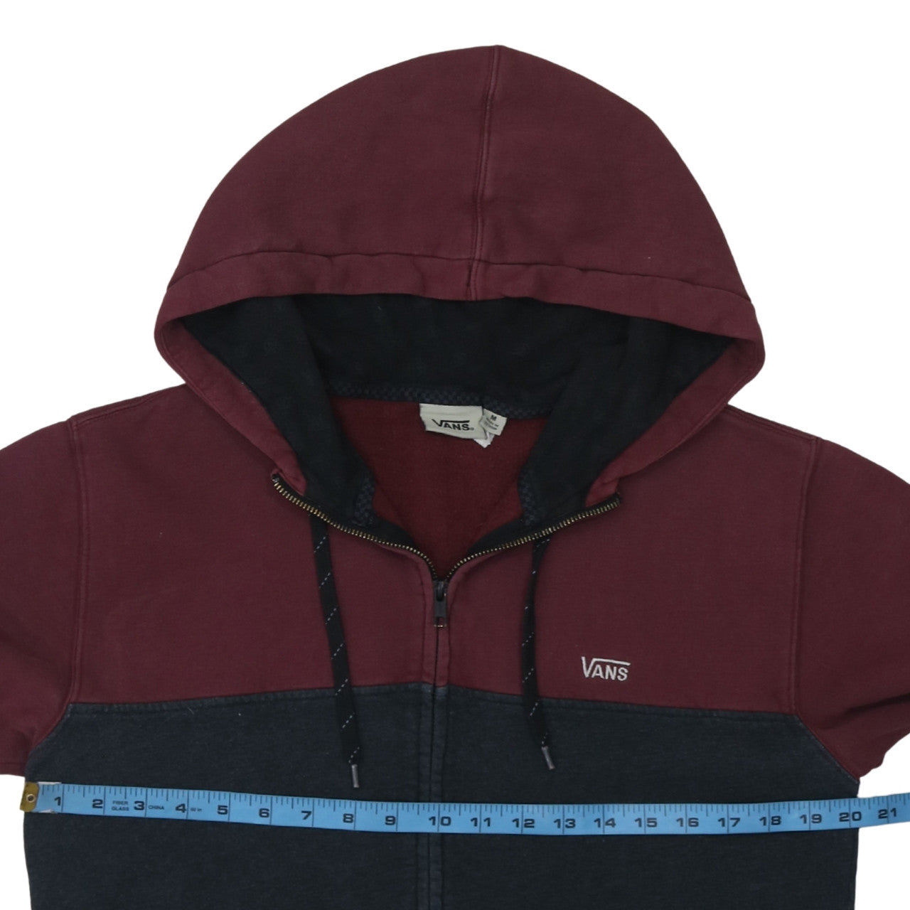Mens UK Size M VANS Multicoloured Full Zip Hoodie