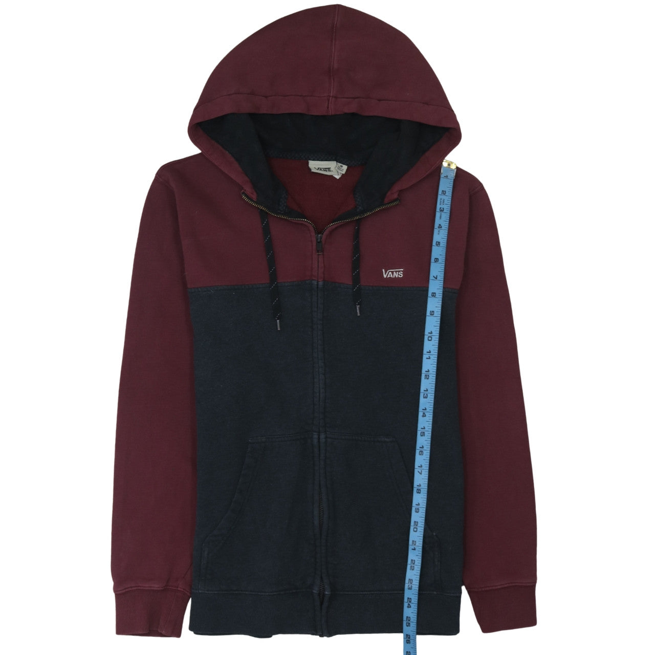Mens UK Size M VANS Multicoloured Full Zip Hoodie