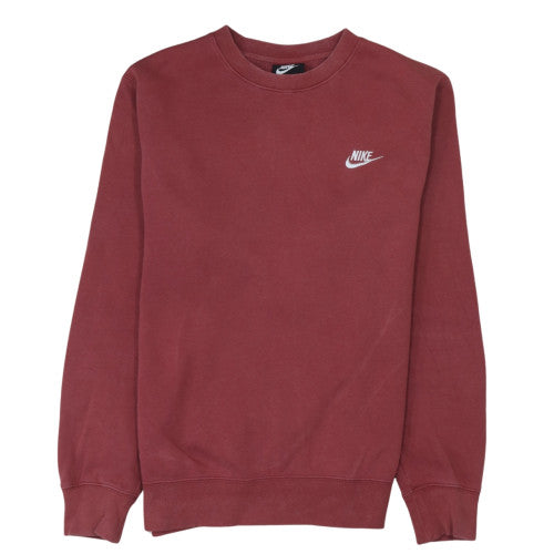Mens UK Size S Nike Red Pullover Sweatshirt