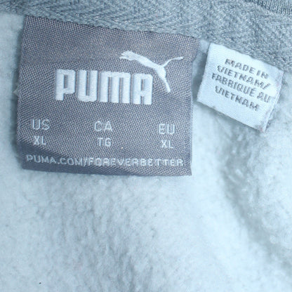 Mens UK Size XL PUMA Grey Pullover Hoodie