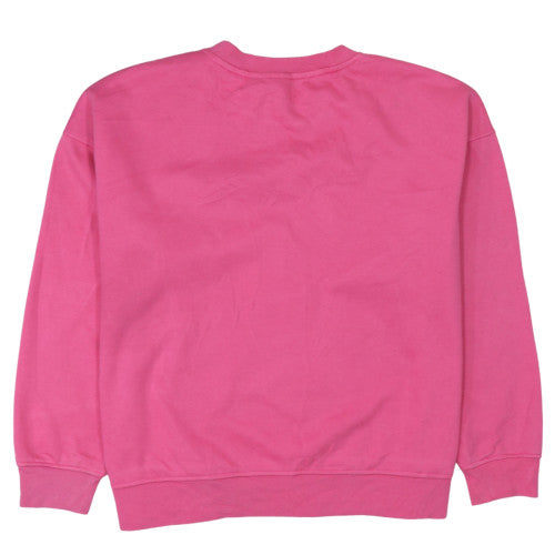 Womens UK Size 14/16 Disney Pink Pullover Sweatshirt
