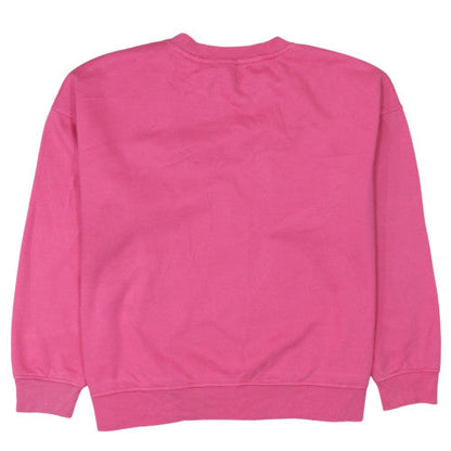 Womens UK Size 14/16 Disney Pink Pullover Sweatshirt