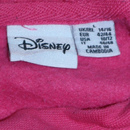 Womens UK Size 14/16 Disney Pink Pullover Sweatshirt