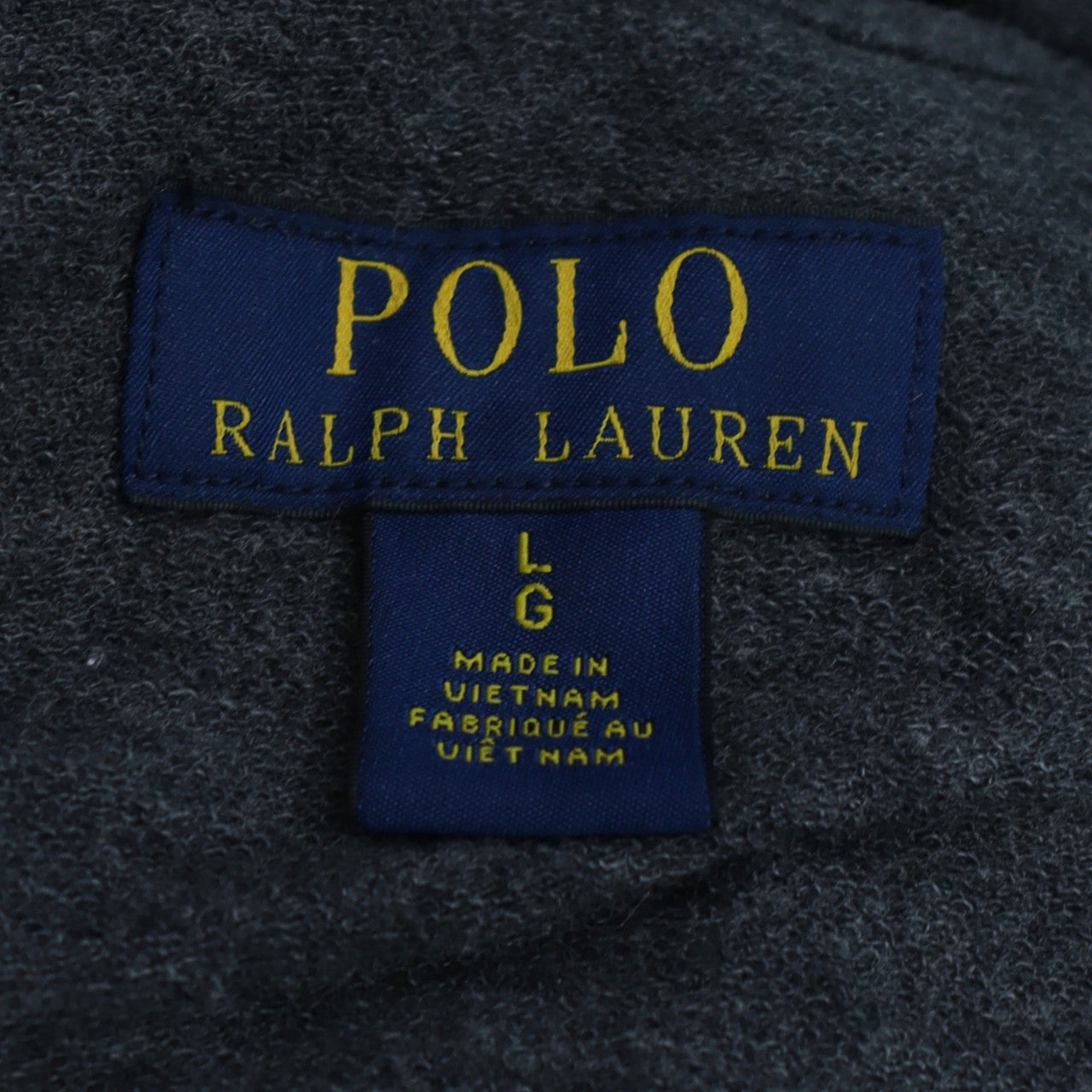 Mens UK Size L Polo Ralph Lauren Blue Full Zip Hoodie