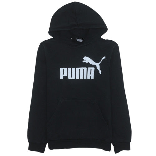 Teens UK Size 14 Slim PUMA Black Pullover Hoodie