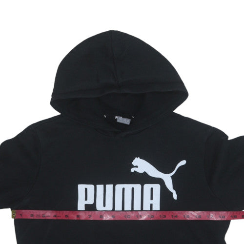 Teens UK Size 14 Slim PUMA Black Pullover Hoodie