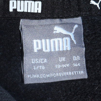 Teens UK Size 14 Slim PUMA Black Pullover Hoodie