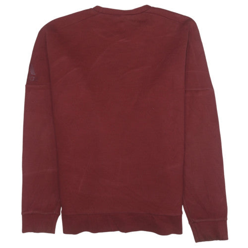 Mens UK Size L adidas Red Pullover Sweatshirt