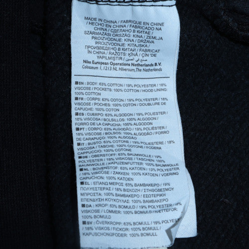 Mens UK Size M Nike Black Pullover Hoodie