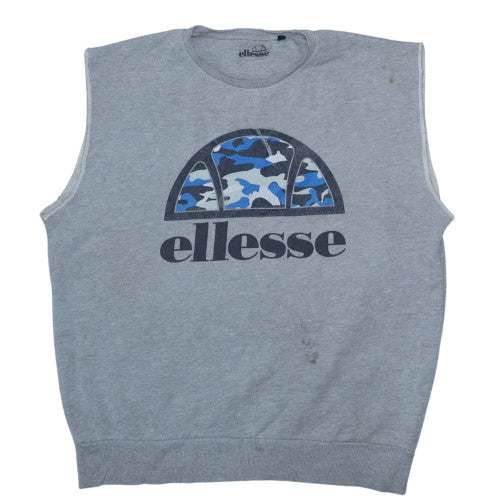 Mens UK Size XL ellesse Grey Vest Sweatshirt