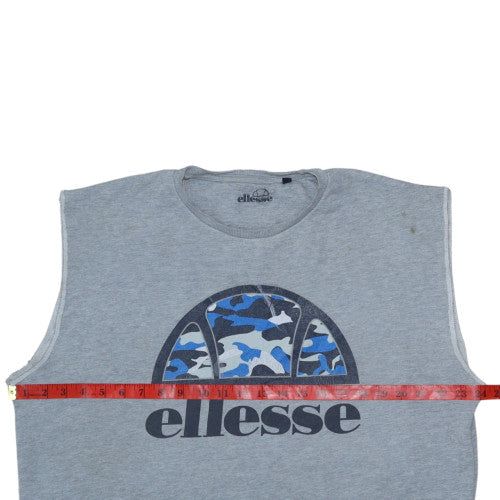 Mens UK Size XL ellesse Grey Vest Sweatshirt