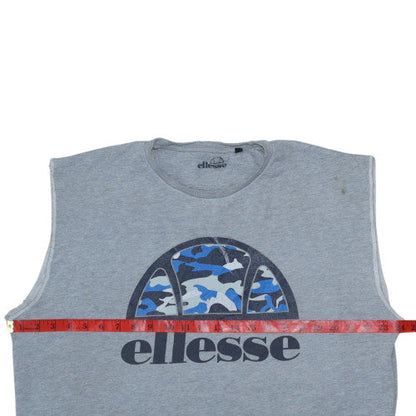 Mens UK Size XL ellesse Grey Vest Sweatshirt