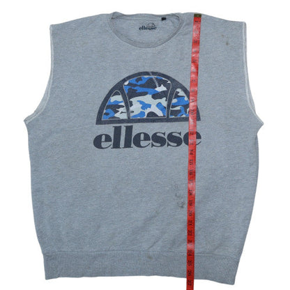 Mens UK Size XL ellesse Grey Vest Sweatshirt