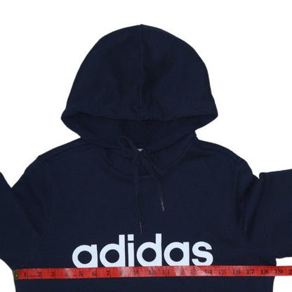 Womens UK Size S adidas Blue Pullover Hoodie