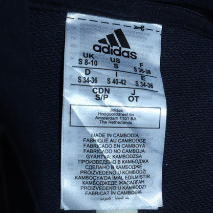 Womens UK Size S adidas Blue Pullover Hoodie