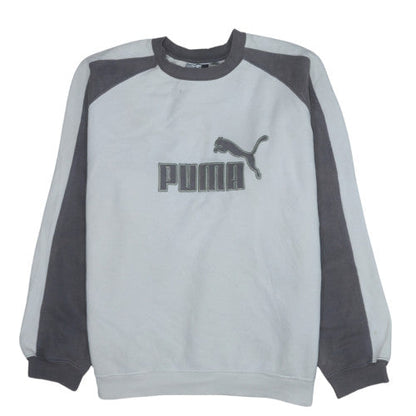 Mens UK Size L PUMA Grey Pullover Sweatshirt