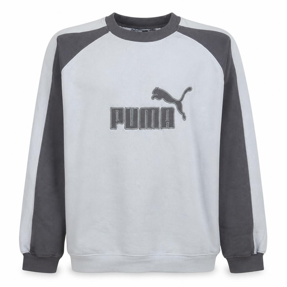 Mens UK Size L PUMA Grey Pullover Sweatshirt