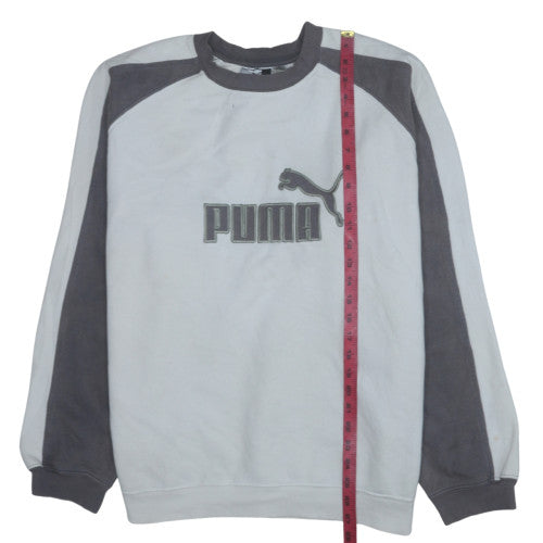 Mens UK Size L PUMA Grey Pullover Sweatshirt