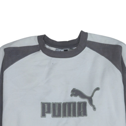 Mens UK Size L PUMA Grey Pullover Sweatshirt