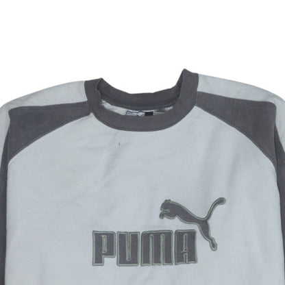 Mens UK Size L PUMA Grey Pullover Sweatshirt