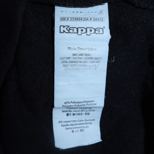 Mens UK Size M Kappa Black Pullover Hoodie