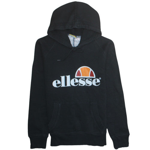 Mens UK Size XS ellesse Black Pullover Hoodie
