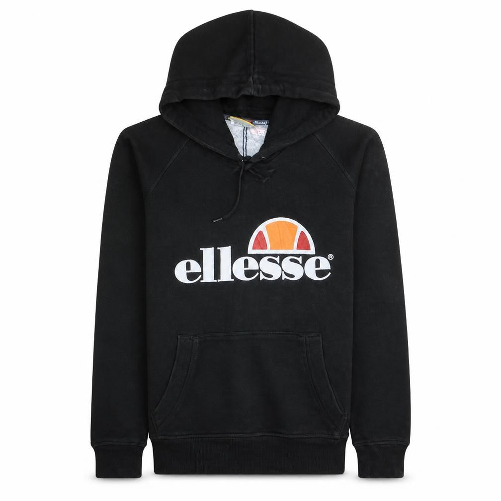 Mens UK Size XS ellesse Black Pullover Hoodie