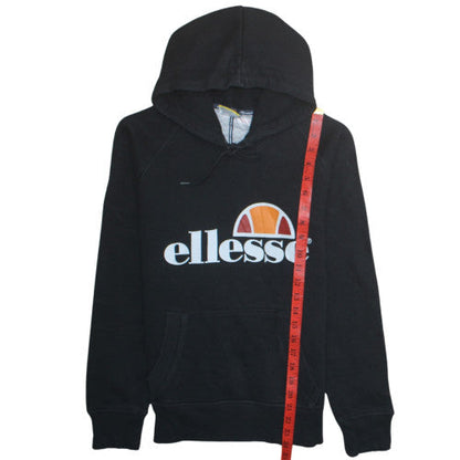 Mens UK Size XS ellesse Black Pullover Hoodie