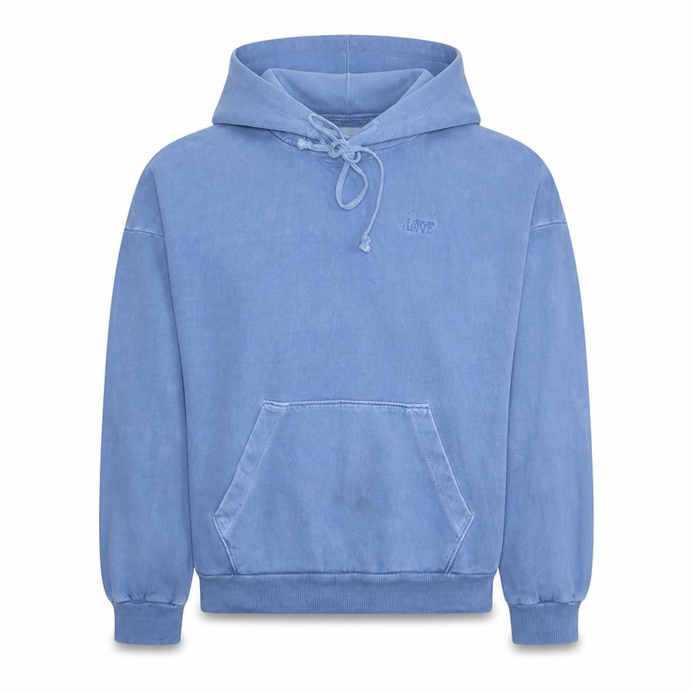 Mens UK Size S Levi's Blue Pullover Hoodie