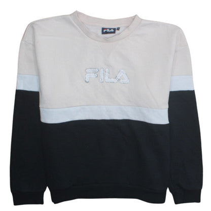 Mens UK Size L FILA Beige Pullover Sweatshirt