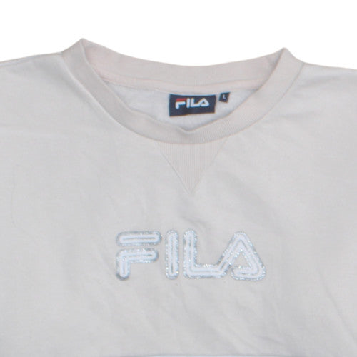 Mens UK Size L FILA Beige Pullover Sweatshirt
