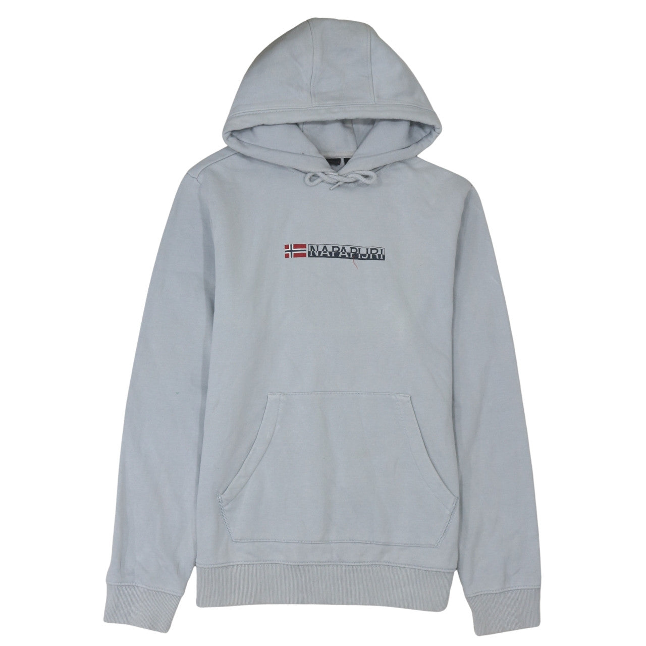 Mens UK Size M Napapijri Grey Pullover Hoodie