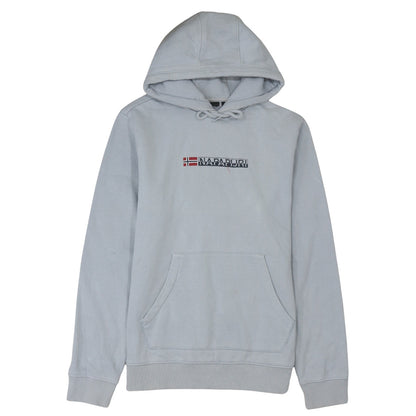 Mens UK Size M Napapijri Grey Pullover Hoodie