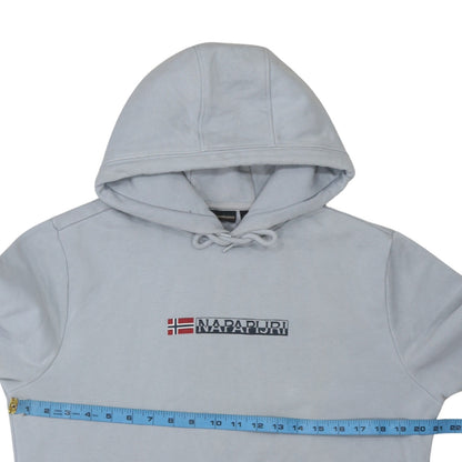 Mens UK Size M Napapijri Grey Pullover Hoodie