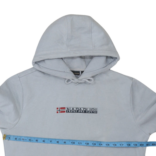 Mens UK Size M Napapijri Grey Pullover Hoodie