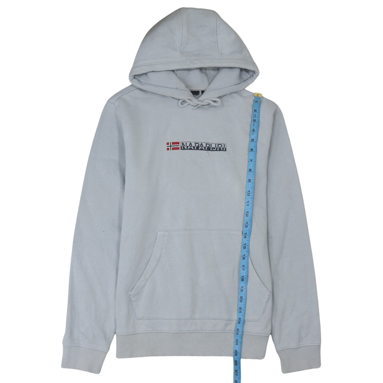 Mens UK Size M Napapijri Grey Pullover Hoodie