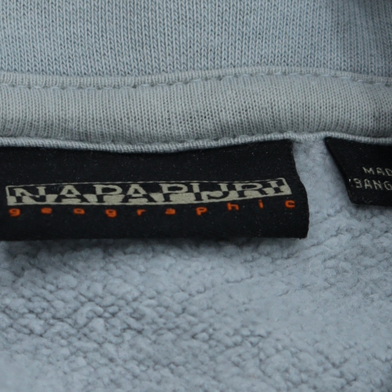 Mens UK Size M Napapijri Grey Pullover Hoodie