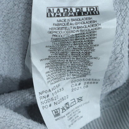 Mens UK Size M Napapijri Grey Pullover Hoodie