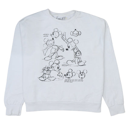 Womens UK Size M Primark White Pullover Sweatshirt