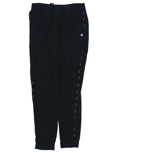 Mens UK Size M Champion Regular Fit Jogger Black Trousers