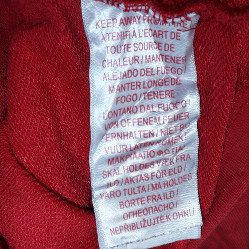 Teens UK Size 14 Plus Levi's Red Pullover Hoodie