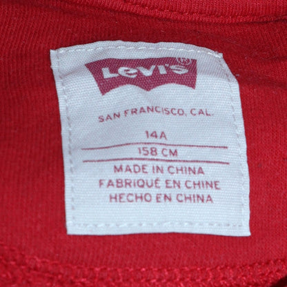 Teens UK Size 14 Plus Levi's Red Pullover Hoodie