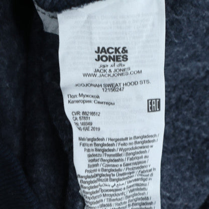 Mens UK Size M JACK & JONES Blue Pullover Hoodie
