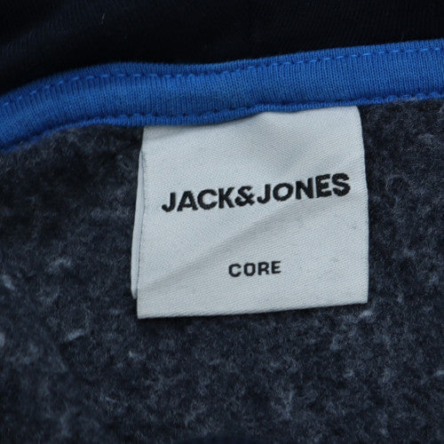 Mens UK Size M JACK & JONES Blue Pullover Hoodie