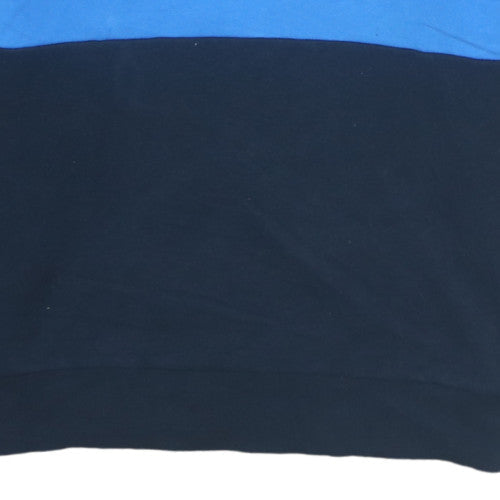 Mens UK Size M JACK & JONES Blue Pullover Hoodie