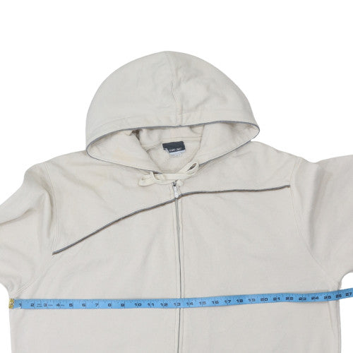 Mens UK Size L Reebok Beige Full Zip Hoodie