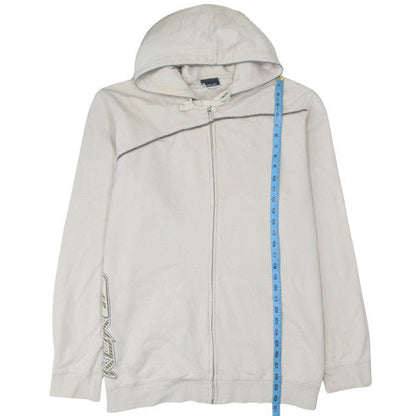 Mens UK Size L Reebok Beige Full Zip Hoodie