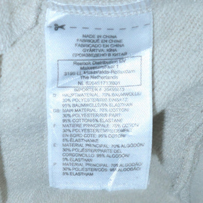 Mens UK Size L Reebok Beige Full Zip Hoodie