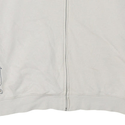 Mens UK Size L Reebok Beige Full Zip Hoodie