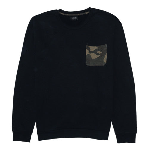 Mens UK Size L Zara Black Pullover Sweatshirt